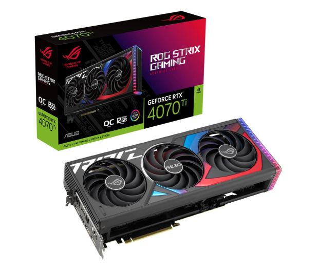 ASUS GeForce RTX 4070 TI ROG STRIX GAMING OC 12GB GDDR6X - 1106927 - zdjęcie
